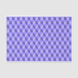 BRIGHT PAARS GEOMETRIC CUBE PATTERS TISSUEPAPIER