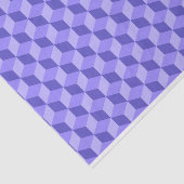 BRIGHT PAARS GEOMETRIC CUBE PATTERS TISSUEPAPIER (Detail)