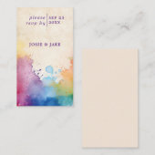 Bright paint splashes RSVP Enclosure Kaart (Voorkant / Achterkant)