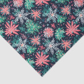 Bright Palm Beach Kerst Waterverf Tissuepapier (Detail)