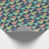 Bright Palm Beach Kerstbomen Waterverf Cadeaupapier (Hoek)