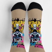Bright Panda Street Art Look Sokken (Top)