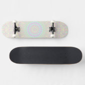 Bright Pastel Boho Hippie Quirky Abstract Mandala Skateboard (Horizontaal)