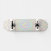 Bright Pastel Boho Hippie Quirky Abstract Mandala Skateboard (Horizontaal)