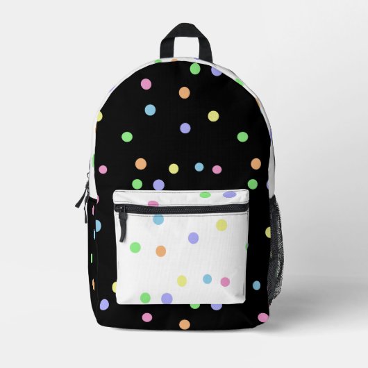 Bright Pastel Polka Dots rugzak (Voorkant)