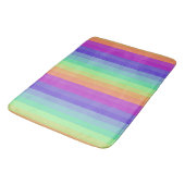 Bright Pastel Rainbow Stripe Badmat (Gekanteld)
