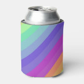 Bright Pastel Rainbow Stripe Cooler (Blikje Voorkant)