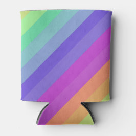 Bright Pastel Rainbow Stripe Cooler