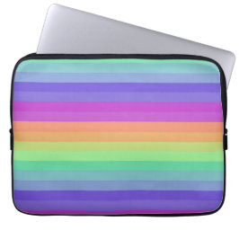 Bright Pastel Rainbow Stripe Elektronica Tas