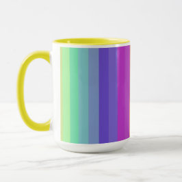 Bright Pastel Rainbow Stripe Mok
