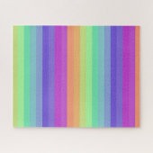 Bright Pastel Rainbow Stripe Puzzle (Horizontal)