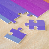 Bright Pastel Rainbow Stripe Puzzle (Côté)