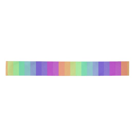 Bright Pastel Rainbow Stripe Ribbon Lint (Voorkant)