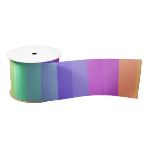 Bright Pastel Rainbow Stripe Ribbon Lint