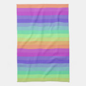 Bright Pastel Rainbow Stripe Serviettes de cuisine (Vertical)