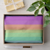 Bright Pastel Rainbow Stripe Tissue Paper Tissuepapier (Geschenk)
