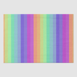 Bright Pastel Rainbow Stripe Tissue Paper Tissuepapier