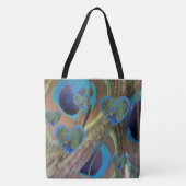 Bright Peacock Feathers Canvas tas (Voorkant)