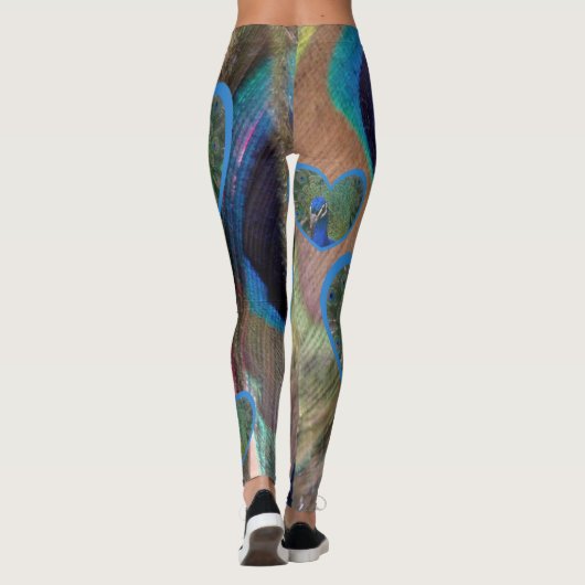 Bright Peacock Feathers Legging (Achterkant)