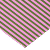 Bright Pink and Green Retro Stripe Modern Tafelkleed (Gekanteld)
