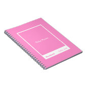 Bright Pink Block Quote Classic Notebook Notitieboek (Rechterzijde)