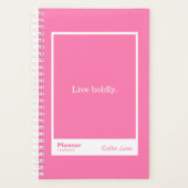 Bright Pink Block Quote | Fully Customizable Planner (Voorkant)