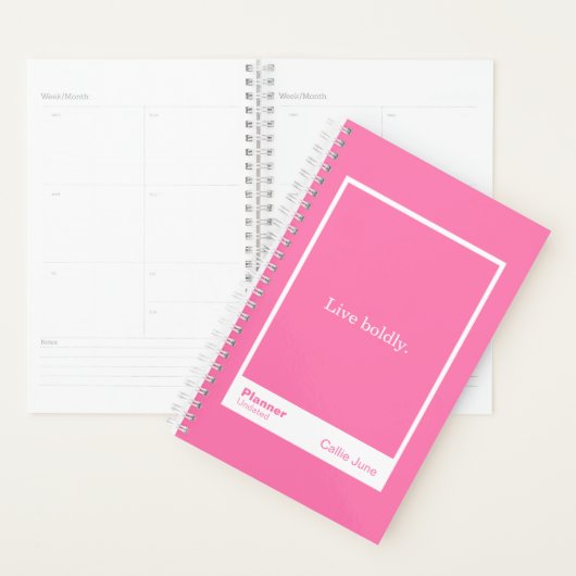 Bright Pink Block Quote | Fully Customizable Planner (Display)