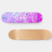 Bright Pink Blue Sparkle Shatter skateboard (Horz)