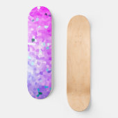 Bright Pink Blue Sparkle Shatter skateboard (Recto)