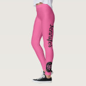 BRIGHT Pink Breast Cancer Support Leggings NAME (Links)