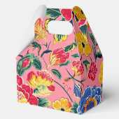 Bright Pink Chinoiserie Floral Bedankdoosjes (Voorkant)