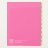 Bright Pink Minimalist Planner (Achterkant)