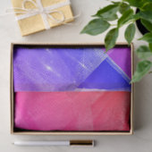 Bright pink red blue abstract beautiful design tissuepapier (Geschenk)