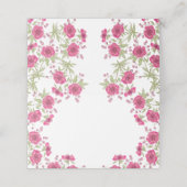 Bright Pink Rose Wedding (Buitenkant ongevouwen)