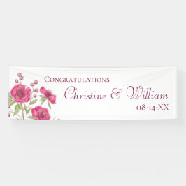 Bright Pink Rose Wedding Spandoek