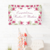 Bright Pink Rose Wedding Spandoek (Insitu)