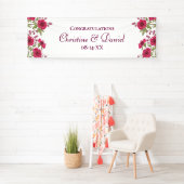 Bright Pink Rose Wedding Spandoek (Insitu)