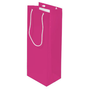 Bright Pink - Wijn geschenkzak Cadeautas