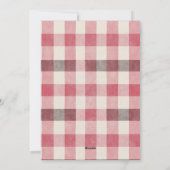 Bright Plaid Gezellig Warm Familie Foto Feestdagenkaart (Achterkant)