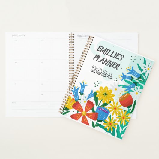 Bright planner pour fille (Devant avec enveloppe)
