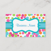 Bright Polka Dots Visitekaartje (Voorkant)