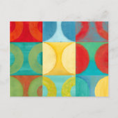 Bright Pop Art with Circles and Squares Briefkaart (Voorkant)