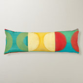 Bright Pop Art with Circles and Squares Lichaamskussen (Voorkant)