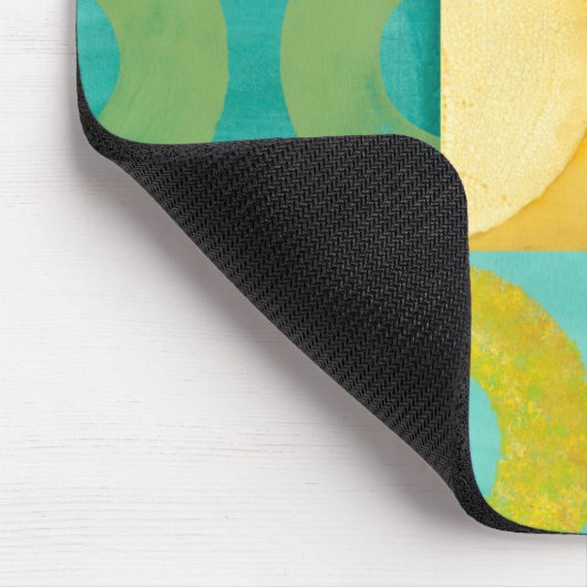 Bright Pop Art with Circles and Squares Muismat (Hoek)
