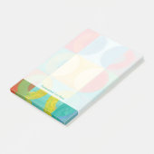 Bright Pop Art with Circles and Squares Post-it® Notes (Schuin)