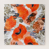 Bright Poppies Imprints: naadloze kunst Legpuzzel (Horizontaal)