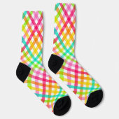 Bright Pset Gingham Pattern Socks Sokken (Rechts)