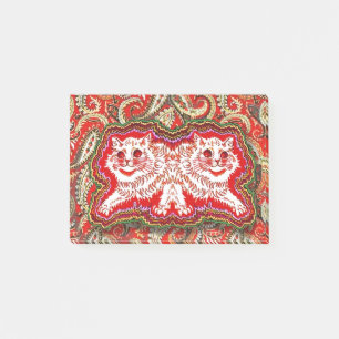 Bright Psychedelic Red Cats beroemd gemaakt door L Post-it® Notes