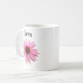 Bright Purple Coneflower Personnalisé Mug (Devant gauche)
