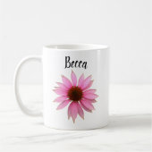 Bright Purple Coneflower Personnalisé Mug (Gauche)